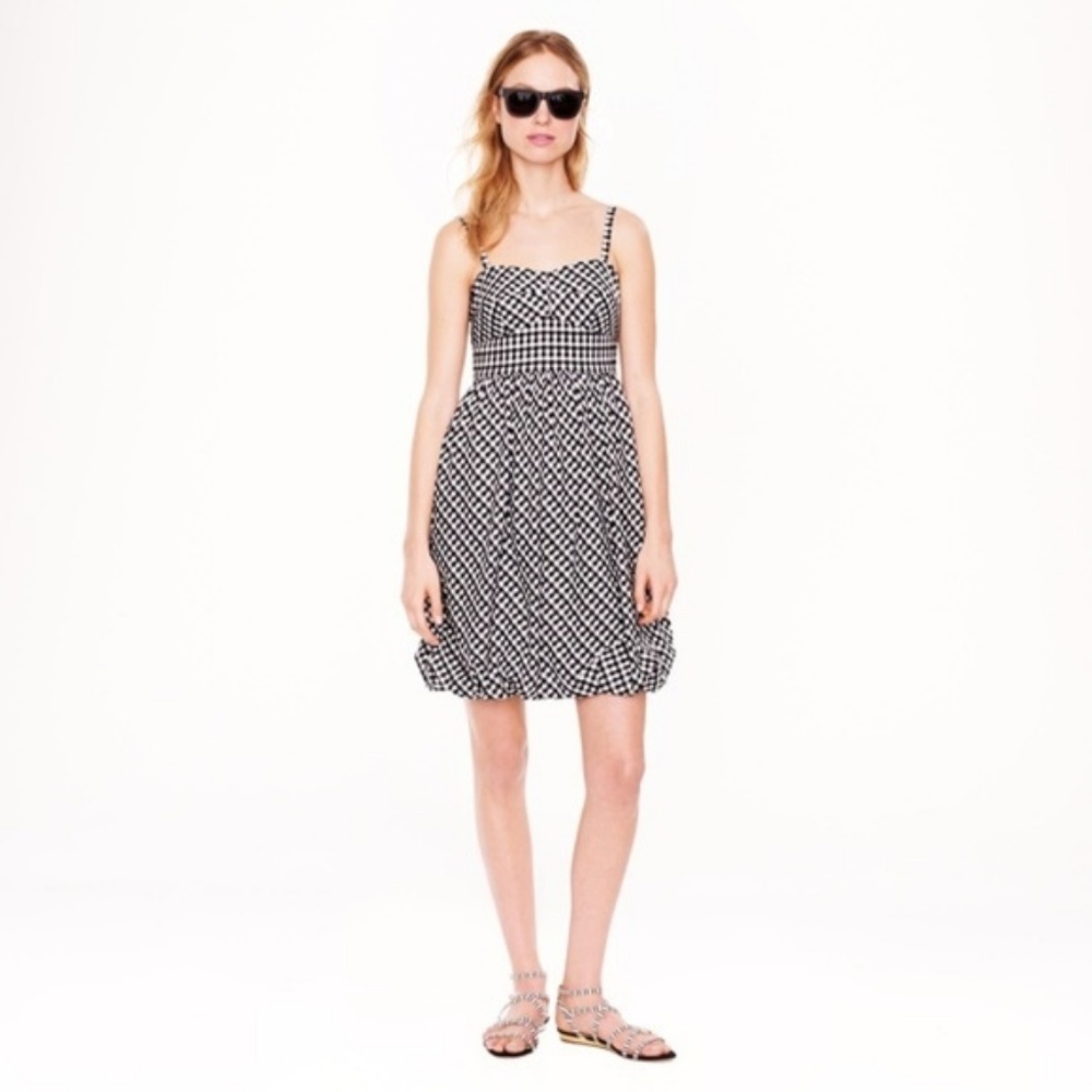 J.Crew Gingham Bubble Tank Dress